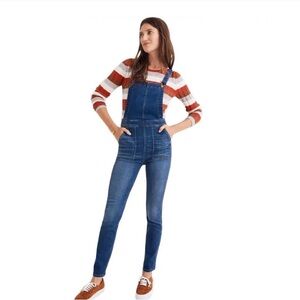 Madewell Indigo Denim  Skinny Leg Overalls